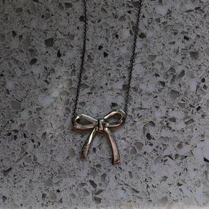 Tiffany and Co bow necklace